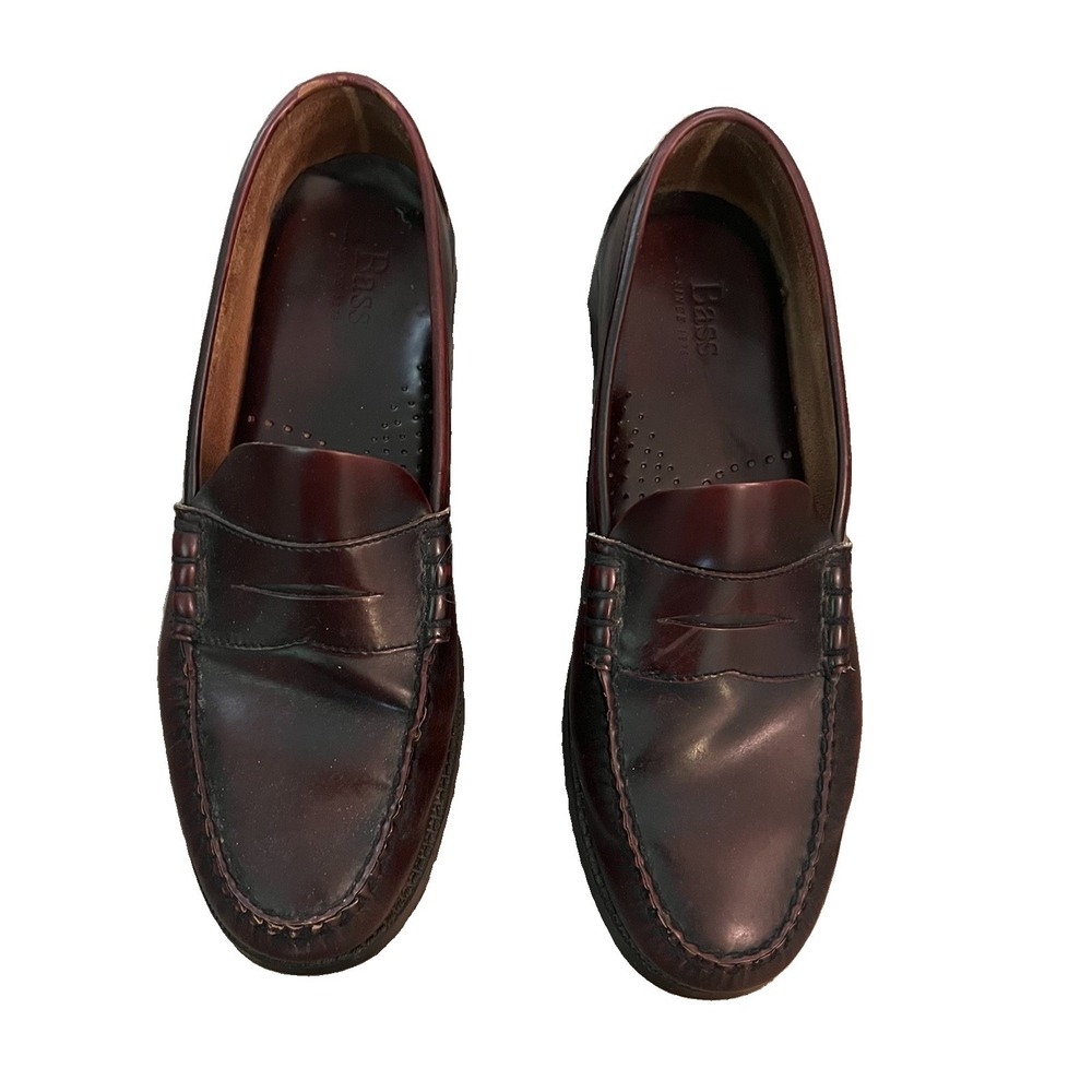 Bass Men's Loafers 12 Medium Burgundy